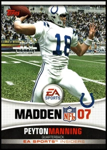 2006 Topps EA Sports Madden #9 Peyton Manning - Foto 1 di 2