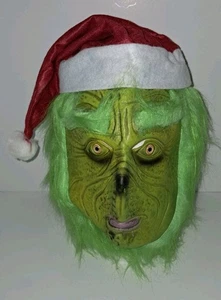 Máscara de látex The Grinch cabeza completa adulto Navidad - Imagen 1 de 5