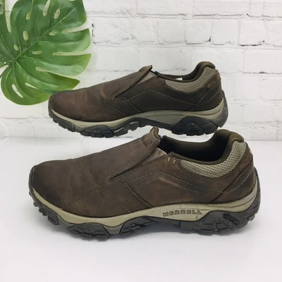 Mocassim Merrell Jungle Moc Masculino 10 Couro Marrom Sapatos Conforto Casual - Imagem 1 de 4