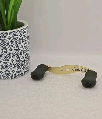 CABELA'S CABELAS DEPTH MASTER GOLD FISHING REEL REPLACEMENT BRASS DOUBLE PADDLE HANDLE