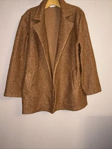 Made In Italy Lovely Brown Teddy Bear Coat - One Size - Picture 1 of 4