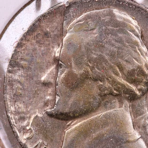 1943-S Jefferson Silver War Nickel *Strike Through Error* VF ***RARE ERROR*** - Picture 1 of 3