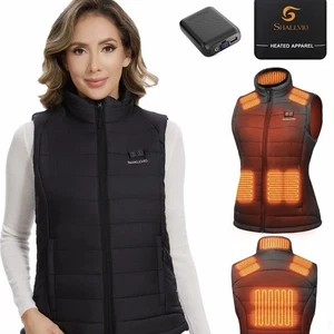 Shallvio Damen beheizbare Weste Größe Small, mit 16000mAh Akkupack enthalten - Bild 1 von 5