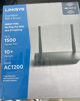 Linksys AC1200 1.2 Gbps Speed WiFi Router - E5400 - Image 1 of 3