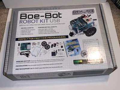 Parallax Boe-Bot Robot Kit # 28832 Serial Version With USB Adapter - Image 1 of 4