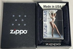 ZIPPO 2013 SEXY MARDI GRAS SHOW GIRL PINUP GIRL LIGHTER SEALED IN BOX D940 - Picture 1 of 6