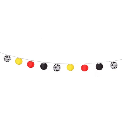 IBV 12er LED Solare Catena Luci Germania Calcio Lampioni Giardino Terrazza - Immagine 1 di 4