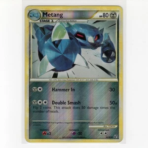 Pokémon TCG Metang 30/90 HGSS Undaunted Reverse Holo carta non comune EN-HP 2010 - Foto 1 di 3