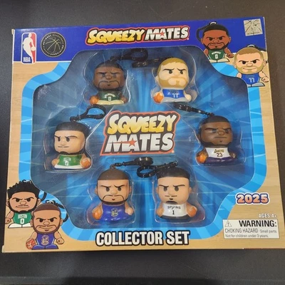 Squeezy Mates Coleccionable 2025 NBA Fiesta Animal 6 Figuras Slo Foam Set de Regalo Nuevo Foto 1 de 4