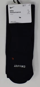 Nike Performance Cushioned Dri-Fit Knee High Socks Black DJ9737-010 Medium - Picture 1 of 3