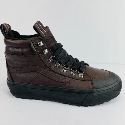 Vans SK8-Hi MTE Chocolate Brown Black Sneaker Boots VN000CVRC5F Women's Sz 8 NWT - Image 1 of 4