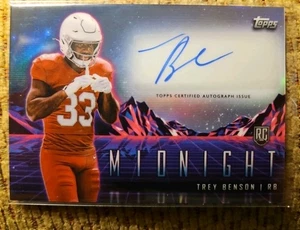 Trey Benson 2024 Topps Midnight Rookie Horizon Signatures #RHS-TB Auto RC - Imagen 1 de 3