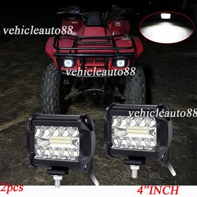 Подходит для Honda FourTrax 300 1994-2000 годов выпуска светодиодные рабочие противотуманные фары прожектор 4 дюйма - Изображение 1 из 4