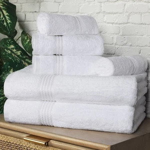 Superior Heritage Egyptian Cotton Absorbent 6-Piece Towel - Picture 1 of 70