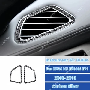 For BMW X5 E70 X6 E71 Instrument Air Outlet Carbon Fiber Decoration Trim Sticker - Picture 1 of 10