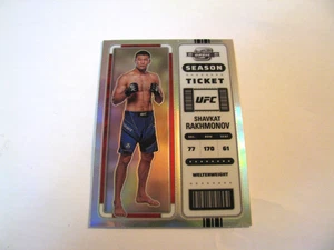 2023 Panini Chronicles UFC Shavkat Rakhmonov Season Ticket Silver Prizm Insert - Picture 1 of 2