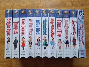 Shirley Temple VHS Lot - 11 VHS - 15 Movies Total (9 Sealed / 2 Like New) - Picture 1 of 12