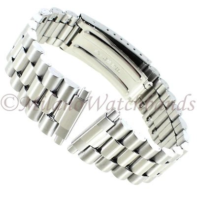 Banda plegable ajustable de acero inoxidable Milano de 16-22 mm para hombre MB 152060 W Foto 1 de 4