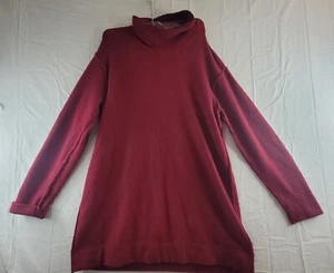 PureJill Yak Wool Blend Pullover Sweater Exposed Hem Womens Size Small Oversized - Picture 1 of 14