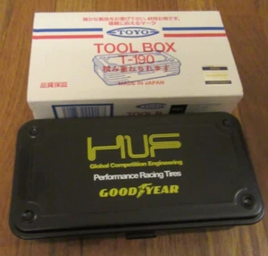 HUF Goodyear Pit Crew Toyo T-190 Stash Box Black Made In Japan New Free U.S. S&H - Picture 1 of 20