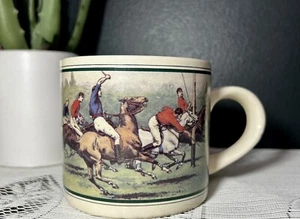 Ralph Lauren Polo Match Coffee Mug Cup Korea Equestrian Horses Vintage Rare - Picture 1 of 7
