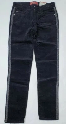 Pantalones de mezclilla ajustados Arizona para niñas talla regular 12 negro terciopelo/forro brillante  Foto 1 de 4