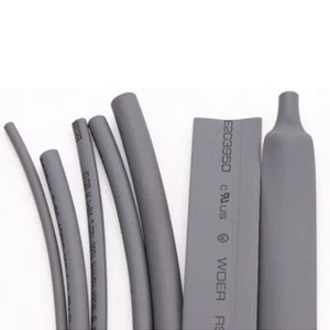 Grey 2:1 Heat Shrinkable Tube Cable Electrical Sleeving Insulation 1mm~50mm - Picture 1 of 13