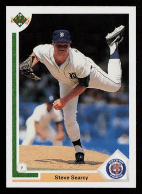 Steve Searcy 1991 Upper Deck #338d Detroit Tigers Baseball Card - Image 1 of 2