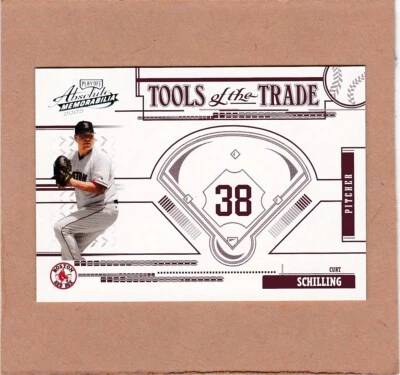 2005 PLAYOFF ABSOLUTE Memorabilia Curt Schilling #TT-38 TOOLS OF TRADE RED /250 - Image 1 of 2