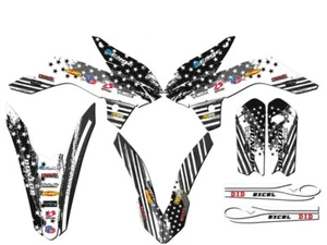 2013-2014 SX 85 MERICA Grey Senge Graphics Kit Compatible with KTM - Picture 1 of 10
