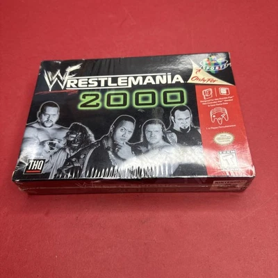 NUEVO SELLADO WWF Wrestlemania 2000 - Nintendo 64 (N64) ¡Con Tarjeta Lenticular! Foto 1 de 4