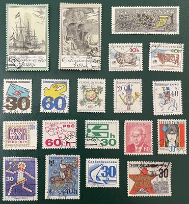 Estampillas de Checoslovaquia 1973-1976 X19 usadas en su mayoría buen estado ver fotos Foto 1 de 2