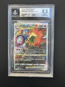 2022 POKEMON SPADA E SCUDO STELLE BRILLANTI #018 CHARIZARD VSTAR BGS 8.5 - Foto 1 di 2