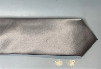 Men’s Tie John Ashford Light Gray 3.25” Wide - Image 1 of 3