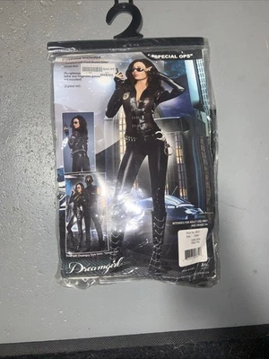 Special Operations Officer Adult Women's Costume Sexy Black Jumpsuit 🔥🔥 L - Image 1 of 4