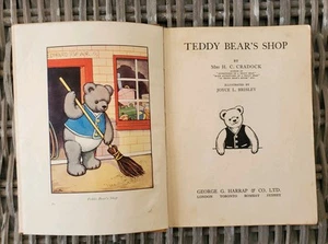 Vintage Teddy Bear's Shop Book First Edition 1939 Mrs H. C. Cradock Hardback - Picture 1 of 12