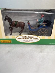 Lemax Village Collection "Phaeton Carriage" Caballo y Carruaje en Caja - Imagen 1 de 3
