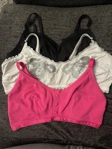 Savage X Fenty Comfort Wireless Bras Set of 3 - Black, Blue, Pink Xxl - Picture 1 of 4