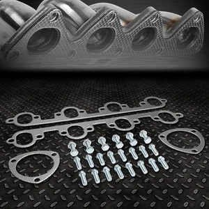 FOR 57-72 FORD F100 5.8L/5.9L/6.4L V8 EXHAUST MANIFOLD HEADER GASKET SET W/BOLTS - Picture 1 of 6