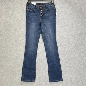Joe's The Mia Jeans Girls 16 Blue Mid Rise Crop Flare Button Fly - Picture 1 of 11