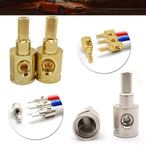 1 Paar Autoradio Audio 1/0 Stärke 4 AWG Pin Strom Massekabel Reduzierstück - Bild 1 von 13