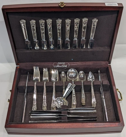 San Lorenzo TIFFANY Sterling Silver Flatware Set 83 pcs Service for 8 plus one Cover