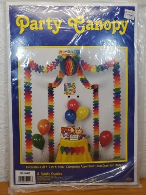 Birthday Party Canopy Decorating Kit 20'x20' 55425 Just Open & Hang LTM Beistle - Image 1 of 3