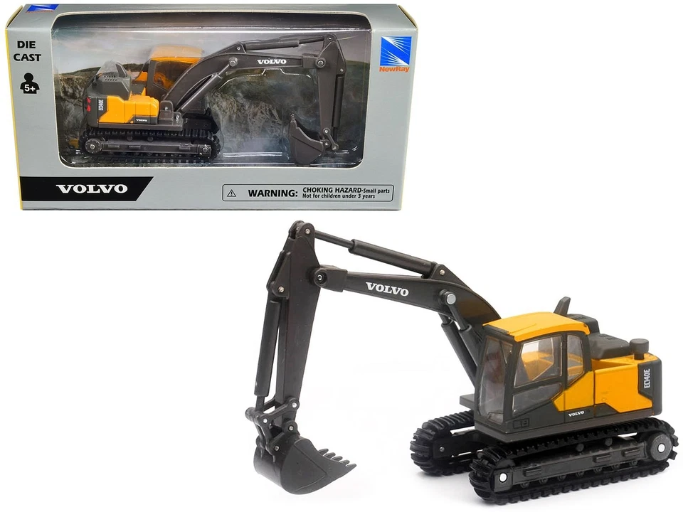 Volvo EC140E Track-Type Excavator Yellow Diecast Model by New Ray - Image 1 of 1