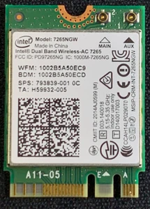 Tarjeta WiFi inalámbrica Intel de doble banda inalámbrica AC 7265 NGW PD97265NG - Imagen 1 de 2