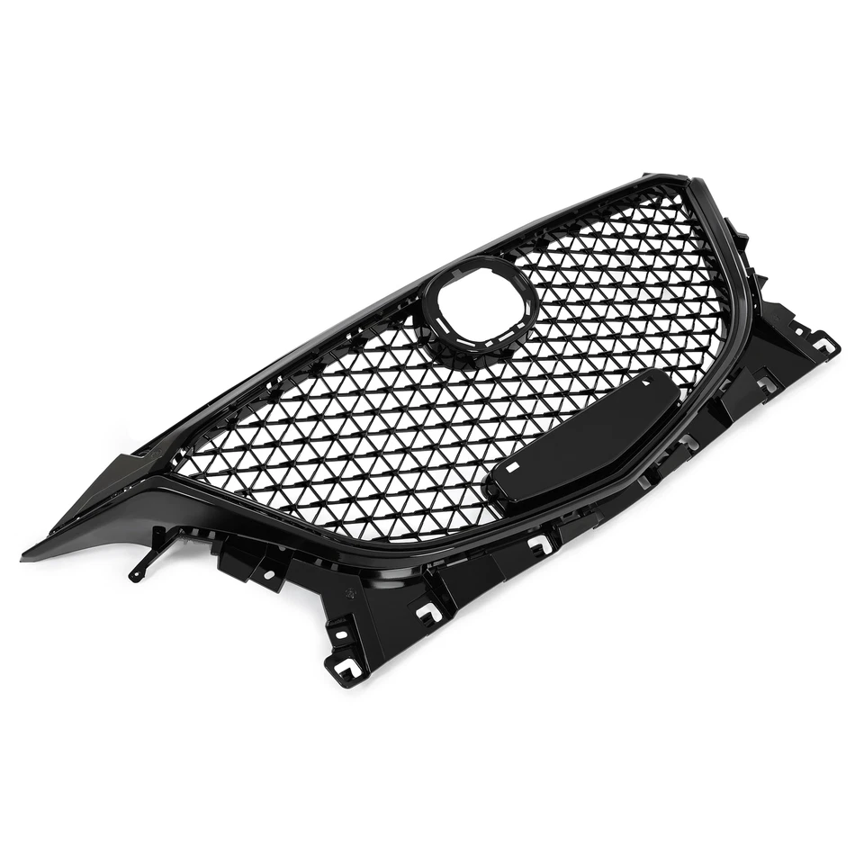 Решетка переднего верхнего бампера в сотовом стиле подходит для Mazda 3 Axela 2014 2015 2016 годов выпуска - Изображение 1 из 4