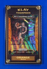 Hot Klay Thompson 2015-16 Warriors NBA Rare Orange Wave Card