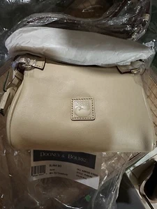 Dooney & Bourke Rare Bone NWT Florentine Mini Zip Crossbody 8L664BO - Picture 1 of 14