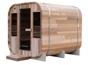 Western Red Cedar Cube Barrel Sauna Room - Brand New - Picture 1 of 3
