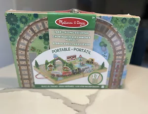 Melissa & Doug 17-Piece Wooden Take Along Tabletop Railroad Sealed NIB - Picture 1 of 19